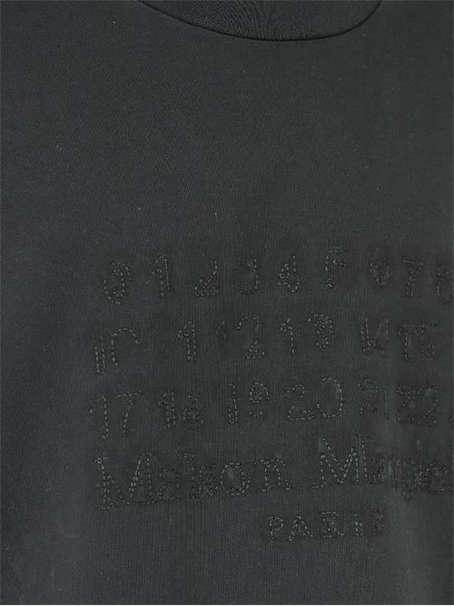 logo-embroidered cotton T-shirt Maison Margiela | S50GC0703S23883960